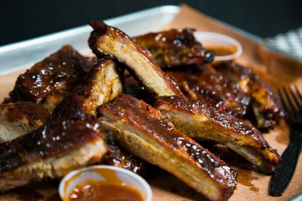 Smoked St. Louis Ribs with Homemade BBQ Sauce